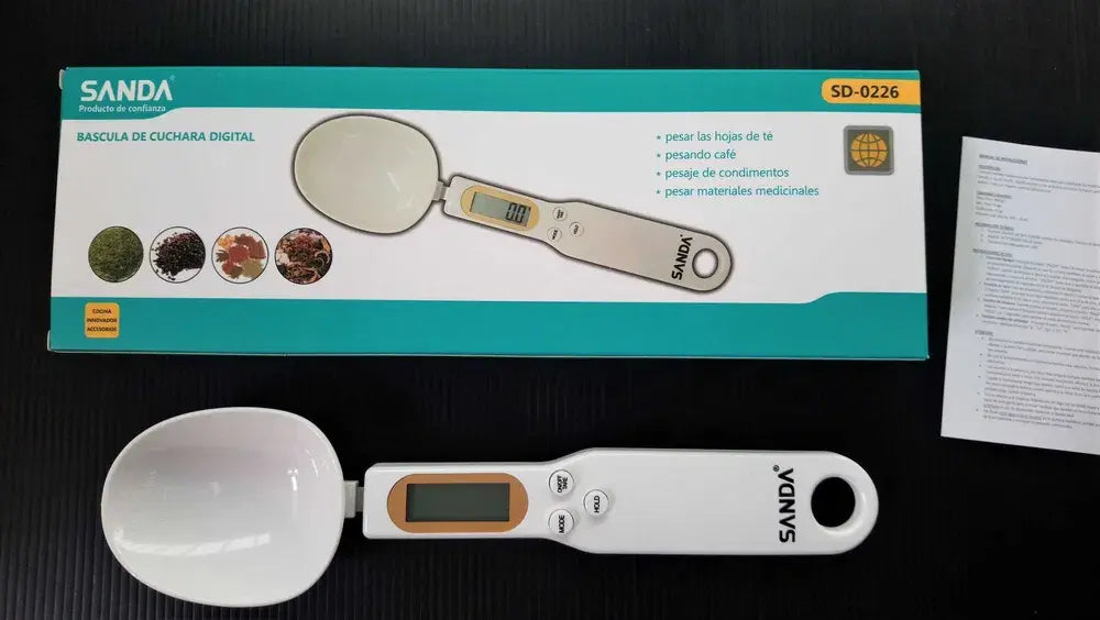 Colher digital de alta precisão 500 g/0,01 g