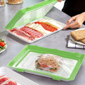 Conjunto de 3 bandejas empilháveis com tampas flexíveis herméticas | Reutilizáveis para manter os alimentos frescos